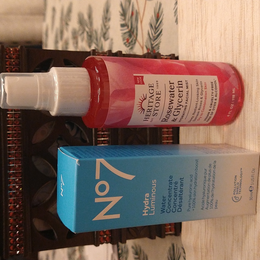 3PC💦NO.7 Hydra Luminous Water Concentrate+Rosewater Hydration Face Mist+